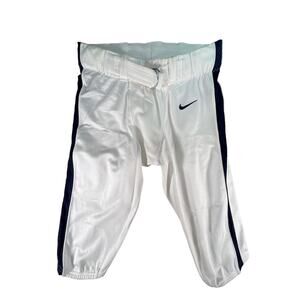 NWT Nike Team Football Vapor Pro  Pants Color White w/ Navy Blue Stripe Size: L